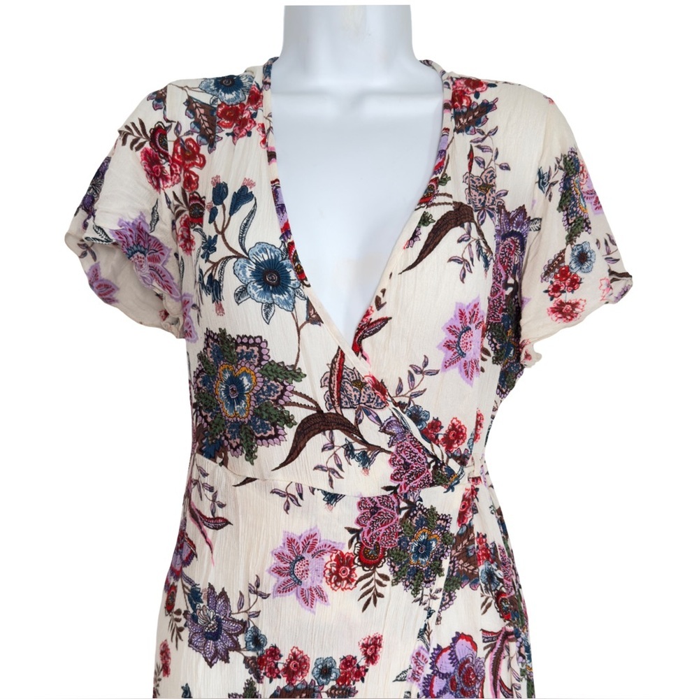 Patrons of Peace Cream Floral Maxi Dress Size M - Picture 3 of 12